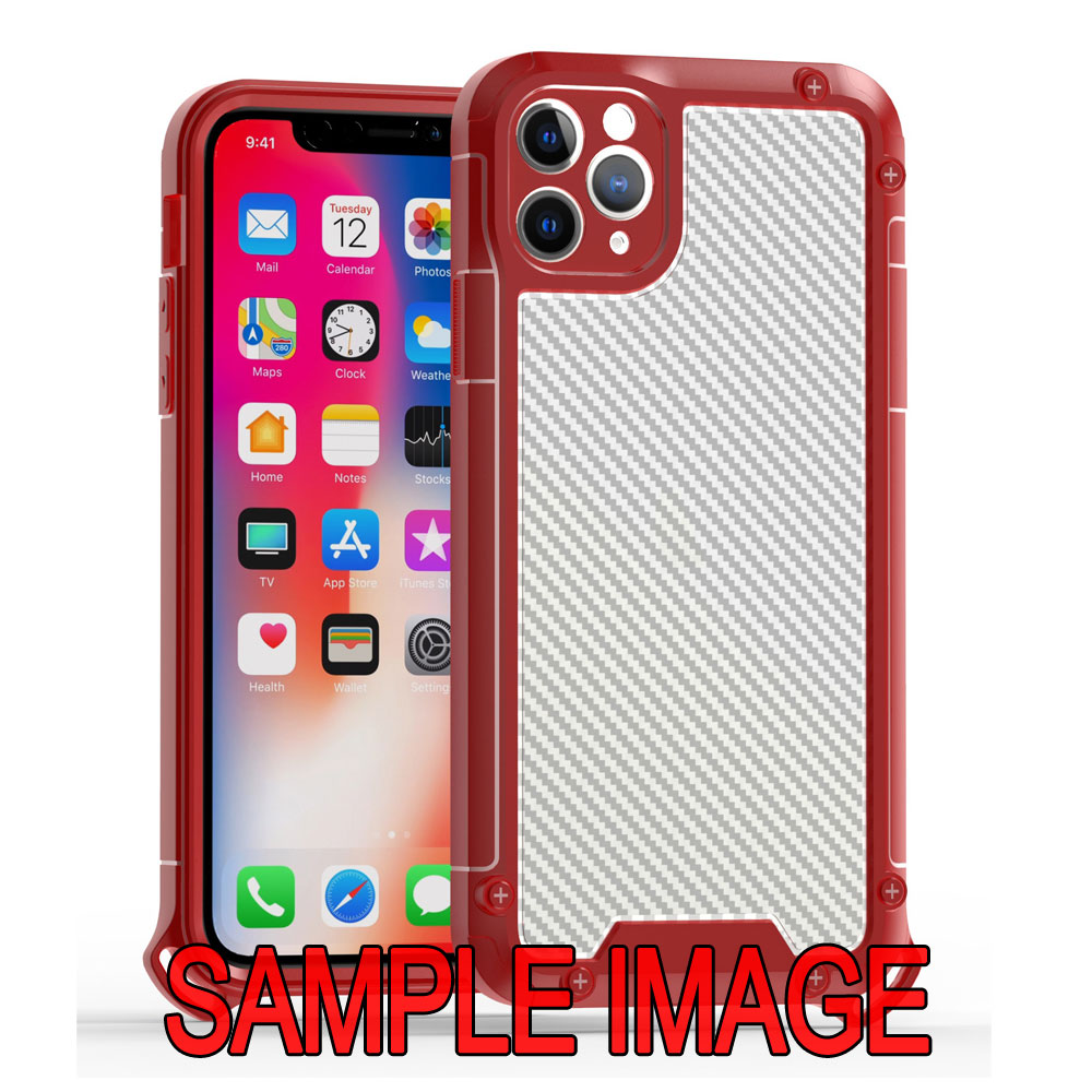Tuff Bumper Edge Shield Protection Armor Case for LG K51 (Red)
